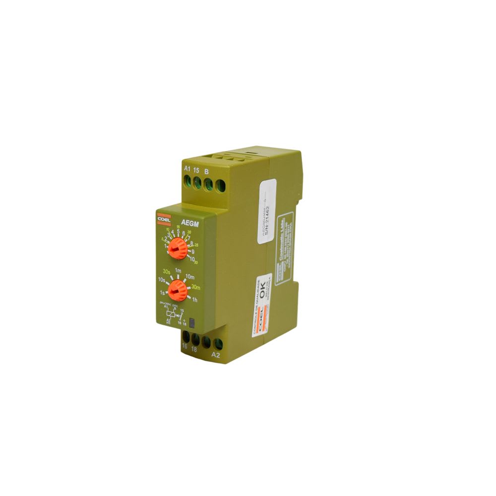 TEMPORIZADOR ELECTRONICO 0-30M 0-60M 94-242VAC 24VAC/DC AEGM COEL