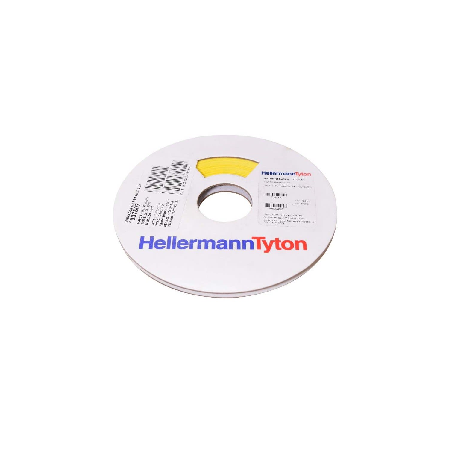 MARCADOR TERMOCONTRAIBLE PARA CABLE TULT 3/1'' AMARILLO TLFX3/1 HELLERMANNTYTON1