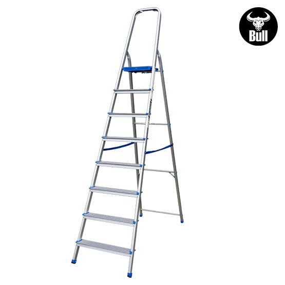 ESCALERA ALUMINIO TIPO BANQUETA 8 PASOS 150KG 1.72M AB150-8IA AMERICAN BULL3