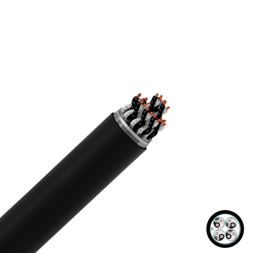 CABLE INSTRUMENTACION APANTALLADO 4X2X18AWG 300V 90°C LSZH UL X MT LINEAL MAC0405HEEXN-UL13CC RAMCRO
