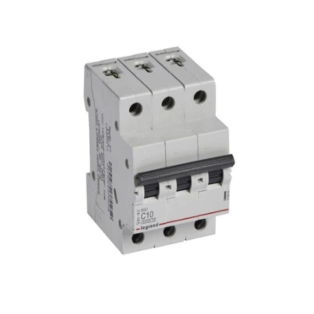 INTERRUPTOR TERMOMAGNETICO 3X10A 10/6KA 230/440V C DIN RX3 419882 LEGRAND1