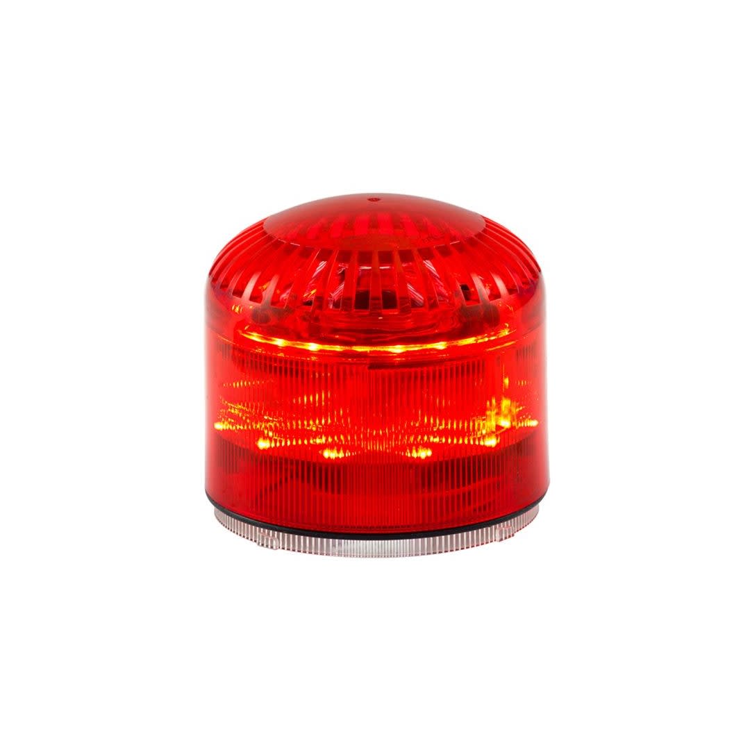 SIRENA/BALIZA LED ROJO 12/24VAC/DC 115DB IP65 (MLINE) 90563 SIRENA