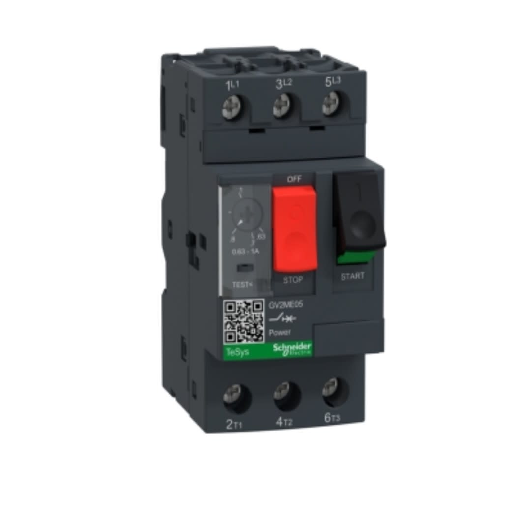 GUARDAMOTOR REGULABLE 0.4-0.63A 100KA 690VAC GV2ME04 SCHNEIDER ELECTRIC1