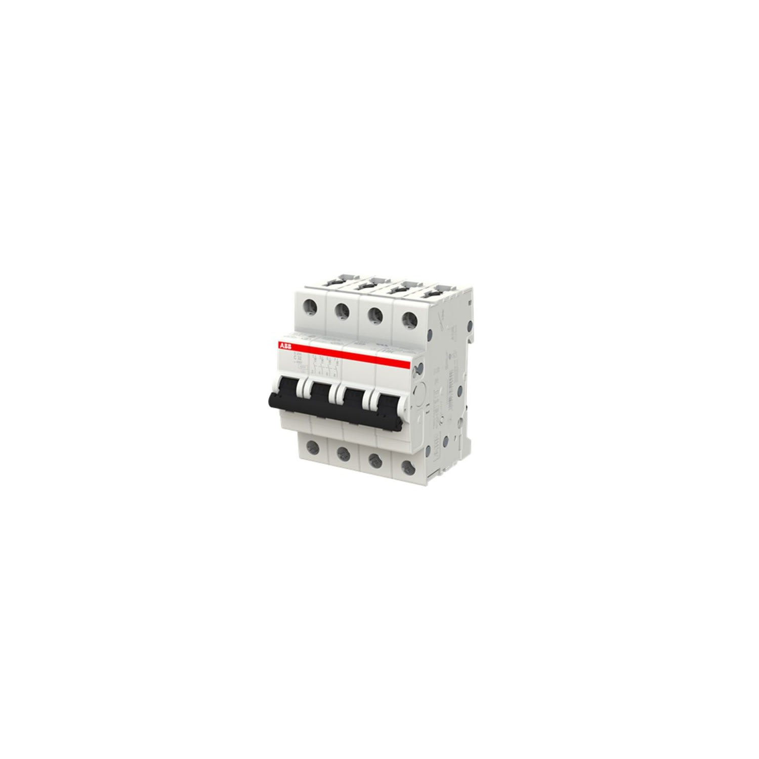 INTERRUPTOR TERMOMAGNETICO 4X32A 20/6KA 230/400V TIPO C DIN 2CDS254001R0324 ABB1
