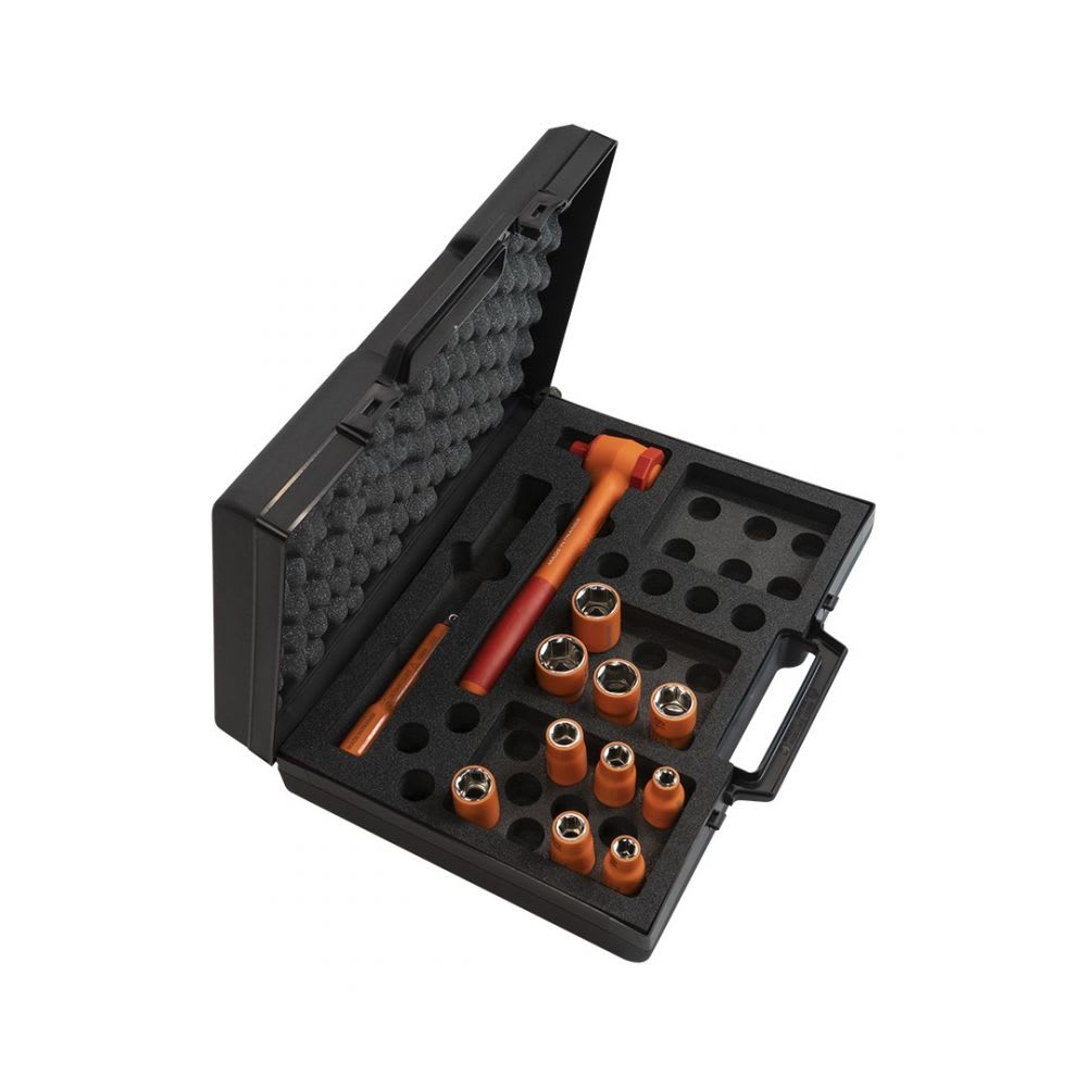 KIT DE DADOS 3/8 CON CARRACA+PROLONGADOR CC200I-P2F DERANCOURT