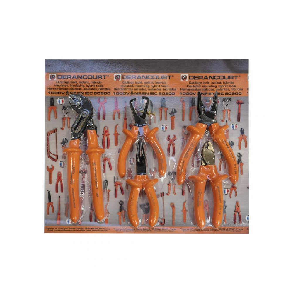 KIT DE HERRAMIENTAS 5 ALICATES DJ5D DERANCOURT1
