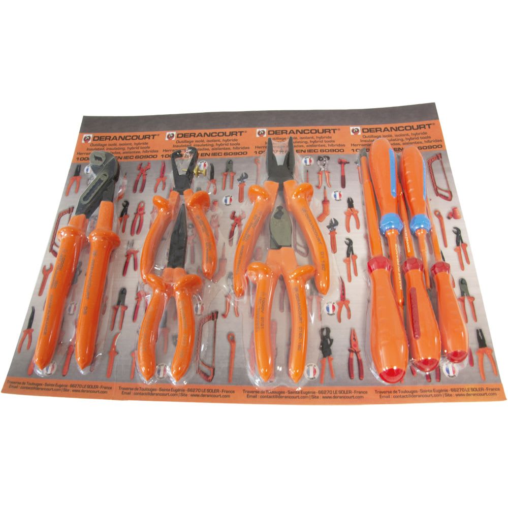 KIT DE HERRAMIENTAS 5 ALICATES 5 DESTORNILLADORES DJ10DTP DERANCOURT