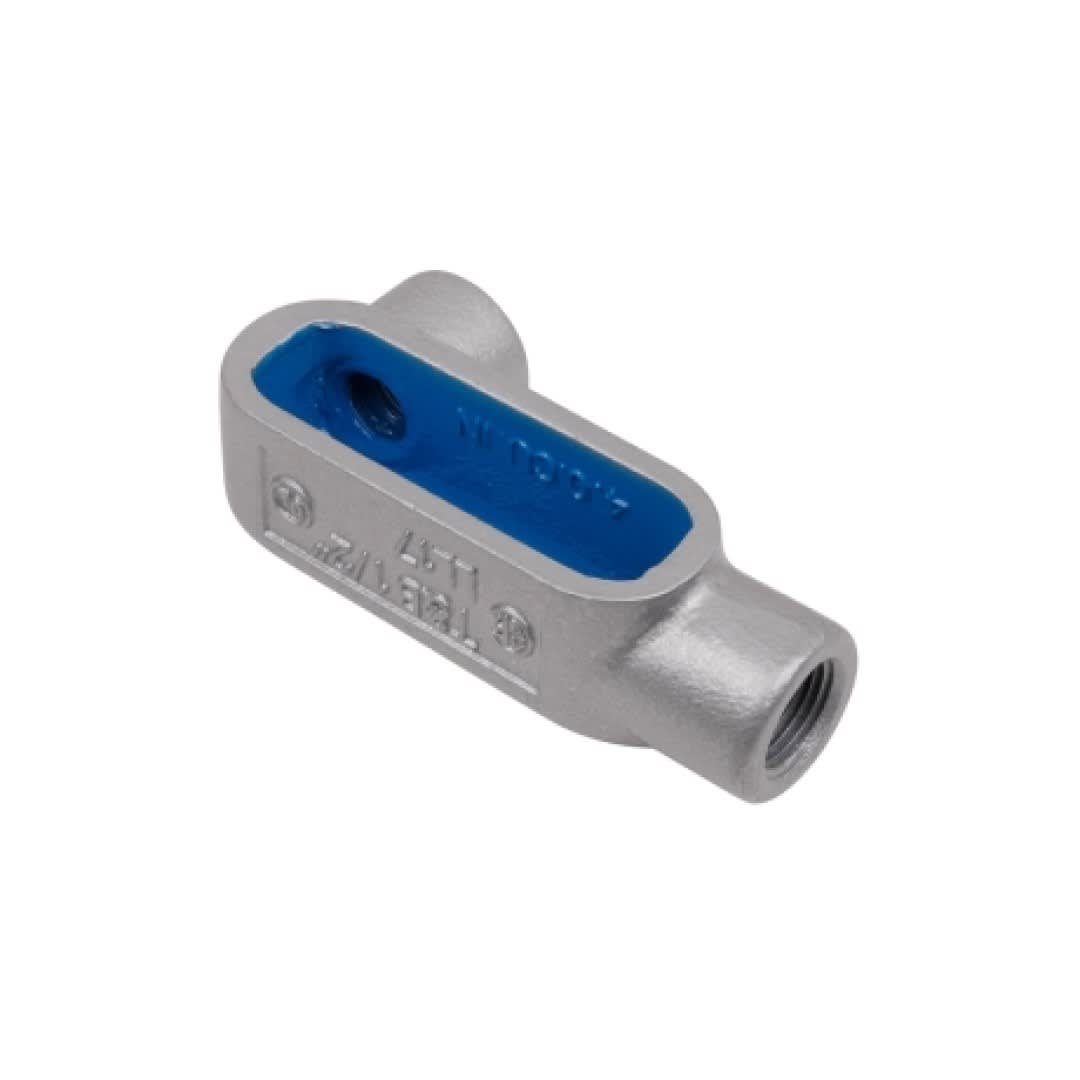 CAJA CONDULET OVALADA TIPO LL 2 FORM. 8 CON FORRO PVC2 LL68-4X-G OCAL BLUE1