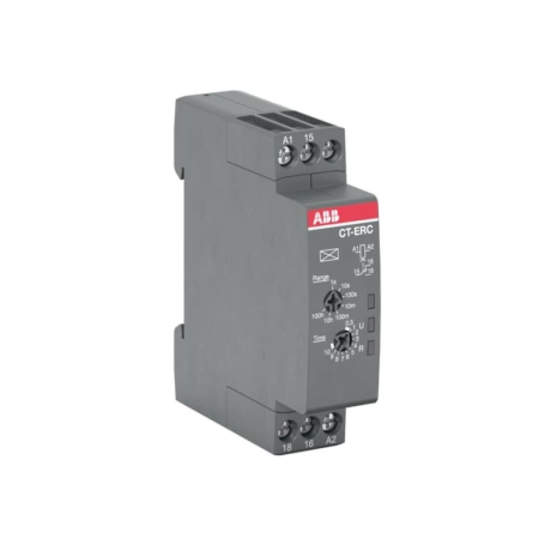 TEMPORIZADOR ELECTRÓNICO 0.05S-100H 4A 24-48VDC/24-240VAC 1 SPDT 1SVR508100R0000 ABB