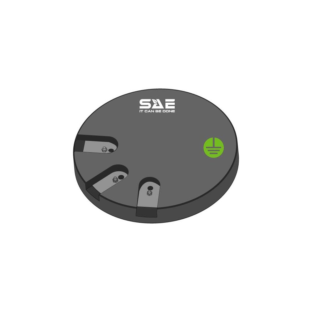 PLACA PARA SPAT RESISTENTE A LA CORROSION 3 CONEXIONES CONDUDISC CDF-3-4 CONDUCRETE