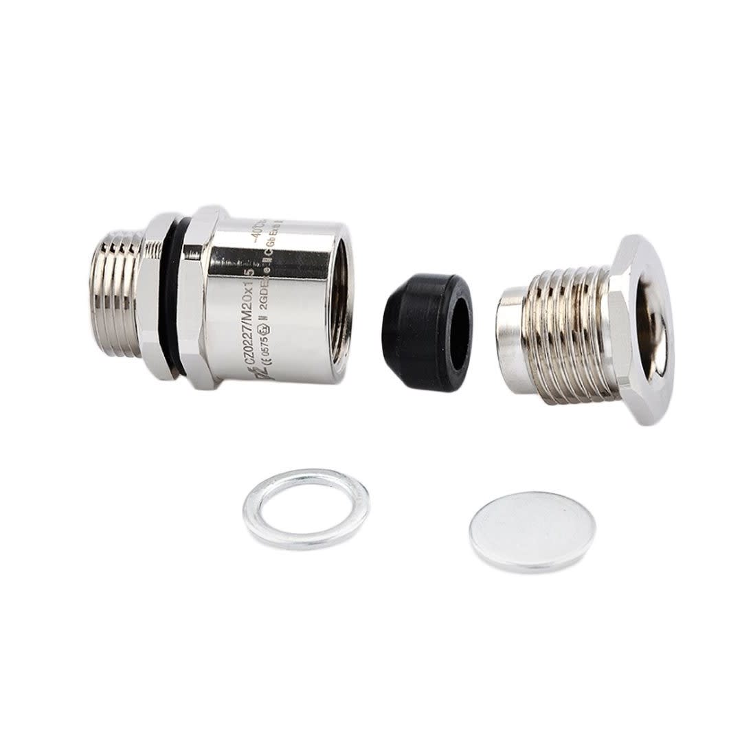 ADAPTADOR PRENSAESTOPA OD(11-15MM), M:M25, H:3/4¨, METAL, ZONA 1,21 CZ0227-2515-0291+203/25-91 CZ-EX3