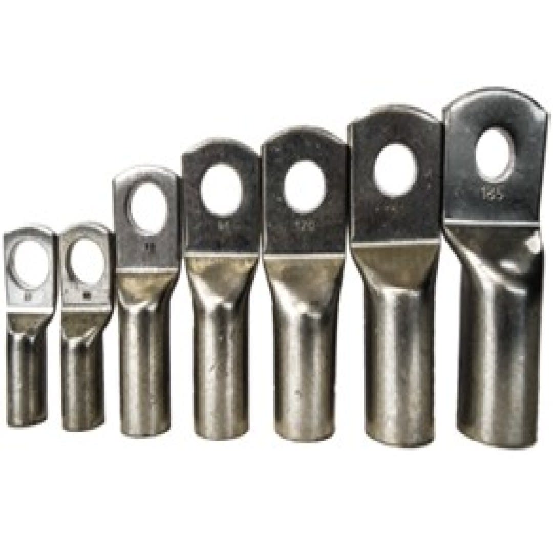 TERMINAL A COMPRESION CON BARRIL LARGO CU/ES.50MM2 1H 5/16 35KV H-PLUS HEX1