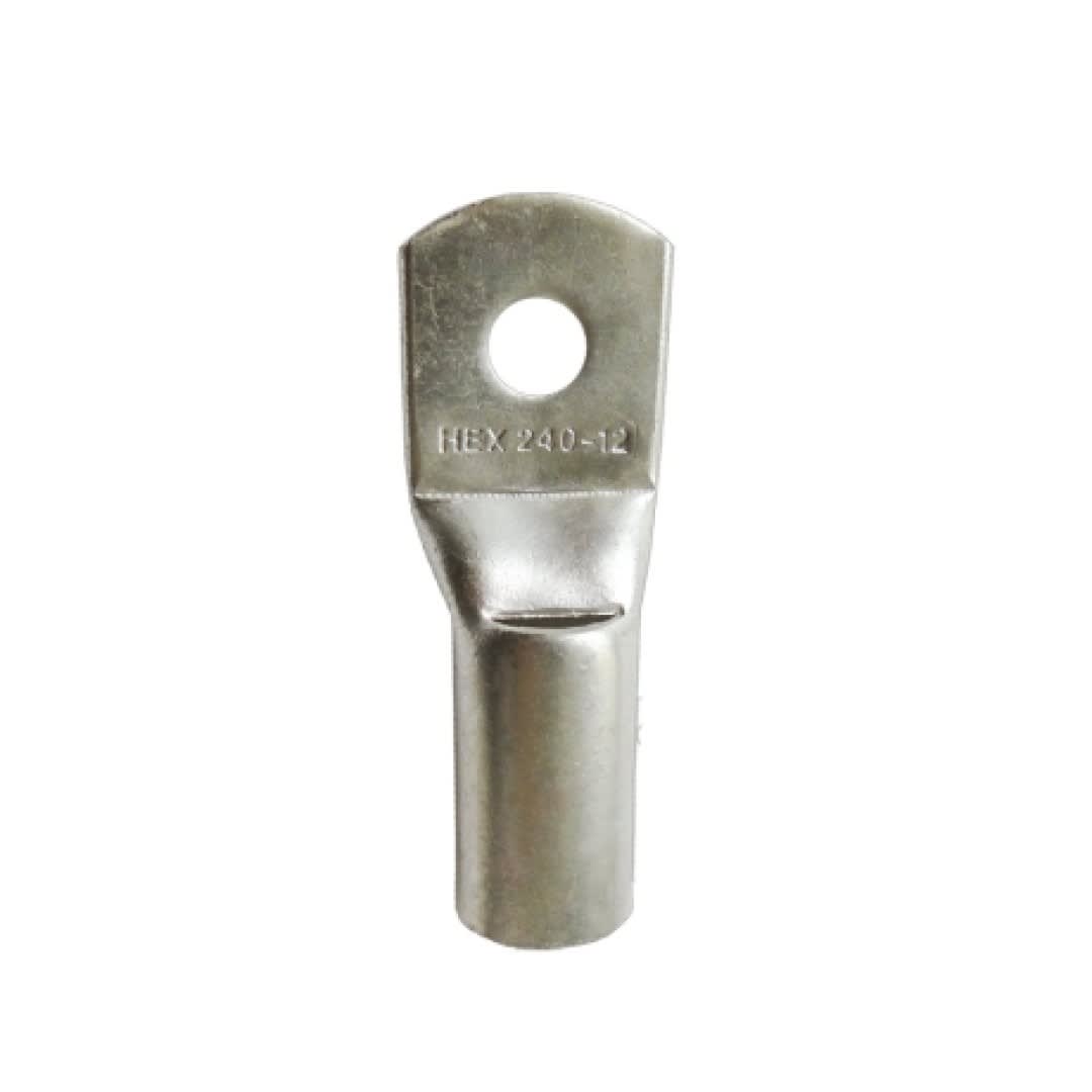 TERMINAL A COMPRESION CON BARRIL LARGO CU/ES.95MM2 1H 3/8 35KV H-PLUS HEX2