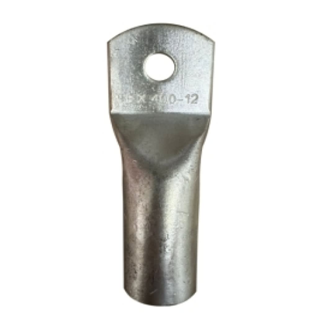 TERMINAL A COMPRESION CON BARRIL LARGO CU/ES.400MM2 1H 1/2 35KV H-PLUS HEX