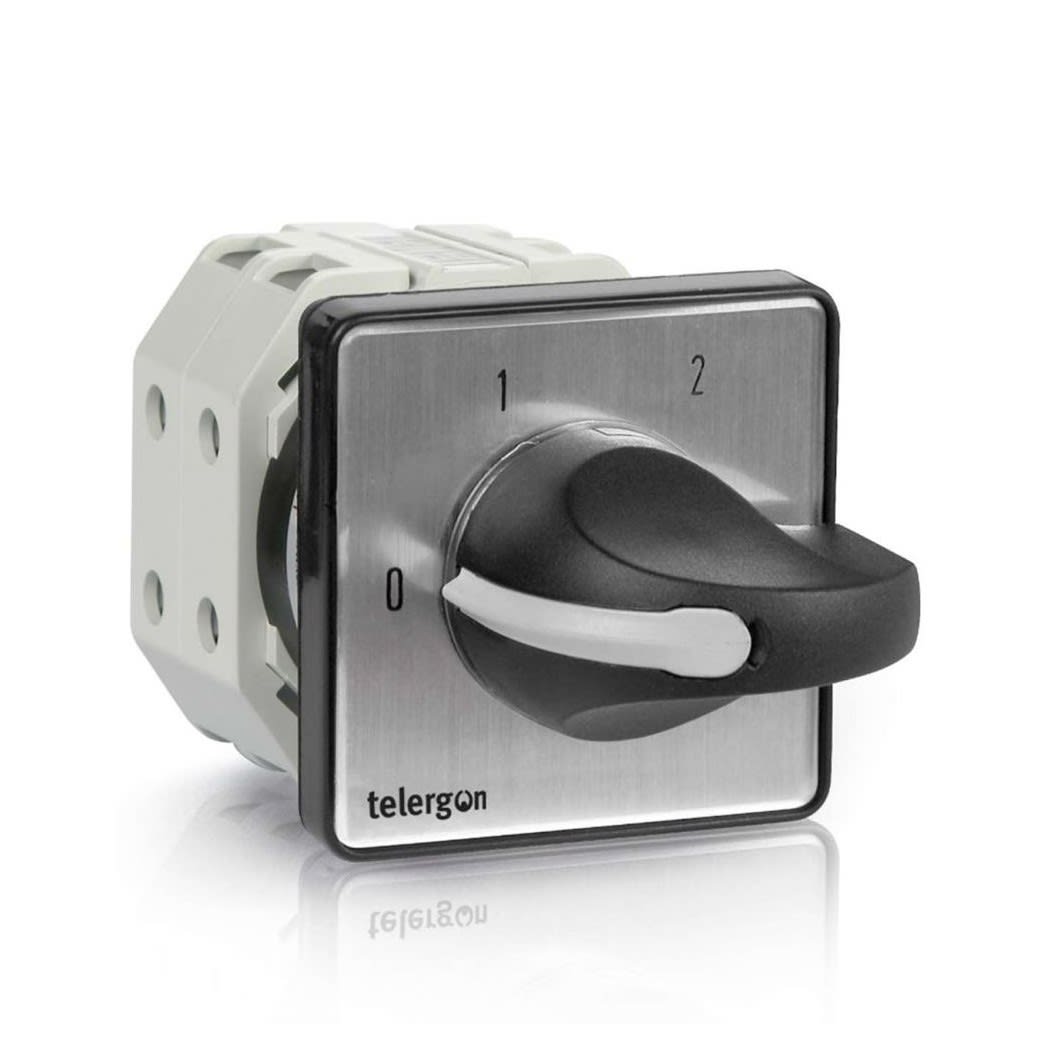 CONMUTADOR DE LEVA 0-1-2 2P 25A DAHLANDER T-0002000330E1N1 TELERGON