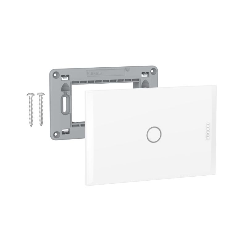 PLACA CIEGA C/SOPORTE BLANCO AH5S0EB BTICINO1