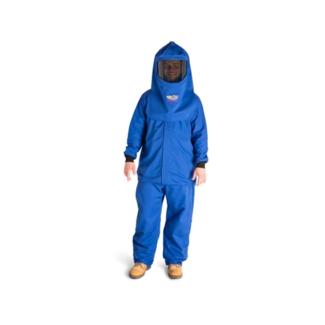 TRAJE ANTI ARCO FLASH 25CAL/CM2 (CATEGORIA 3) INHERENTE TALLA L AZUL AKP25KINBL UDYOGI