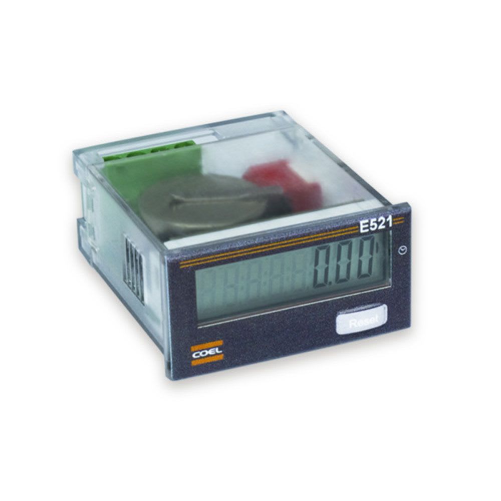 CONTADOR DIGITAL DE PULSOHORAS AUTOALIMENTADO 8 DIGITOS E521-D-P COEL