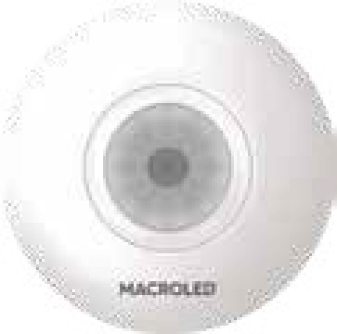 SENSOR PIR 110-240V DIST MAX. 6MTS ALTURA 2.2-4MTS IP20 ADOSABLE BLANCO SMTB-360-6M-IP20 MACROLED2