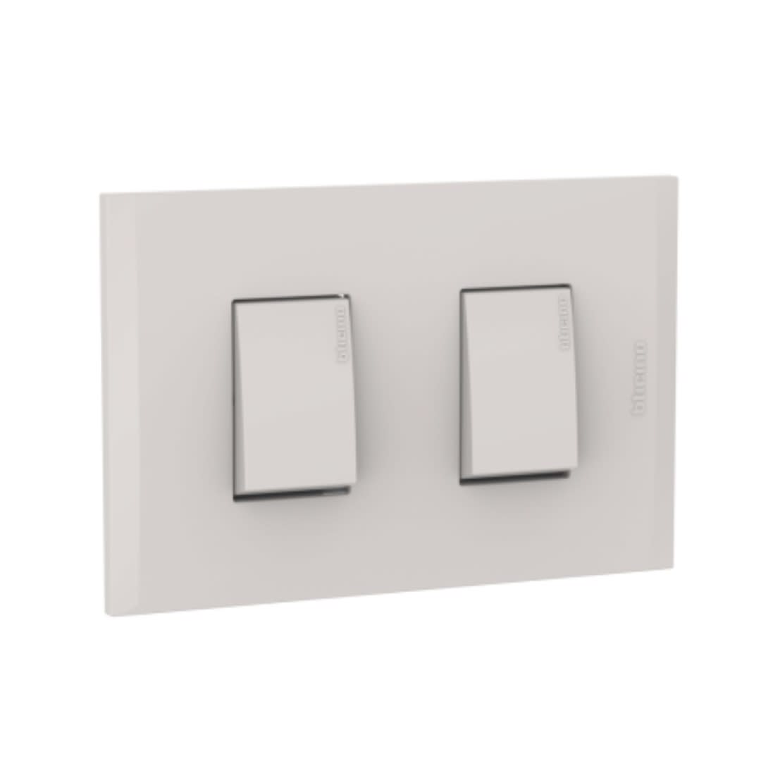 INTERRUPTOR DOBLE UNIPOLAR 10A 250V ARENA MODUS STYLE AH2200EH BTICINO1