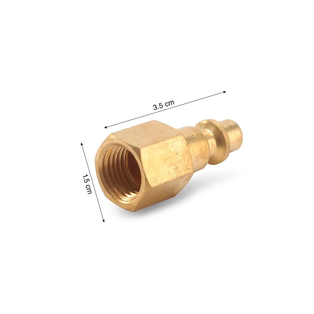 CONECTOR HEMBRA BRONCE MODELO RAPIDO 1/4'' AQ4 LAGO1