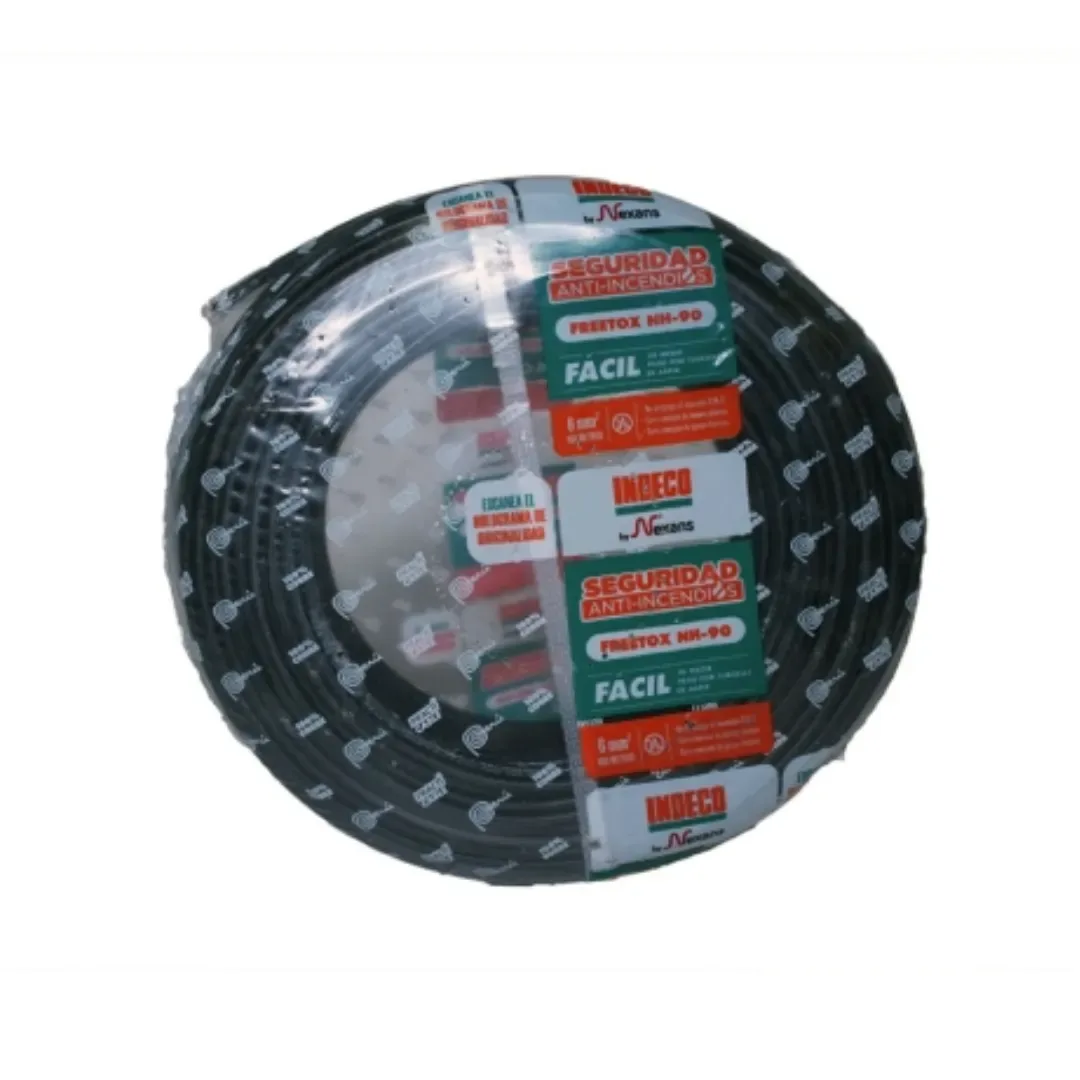 CABLE NH-90 1.5MM2 450/750V LIBRE DE HALOGENO NEGRO. CLASE 2. X ROLLO. PRACTICABLE 10053673 INDECO1