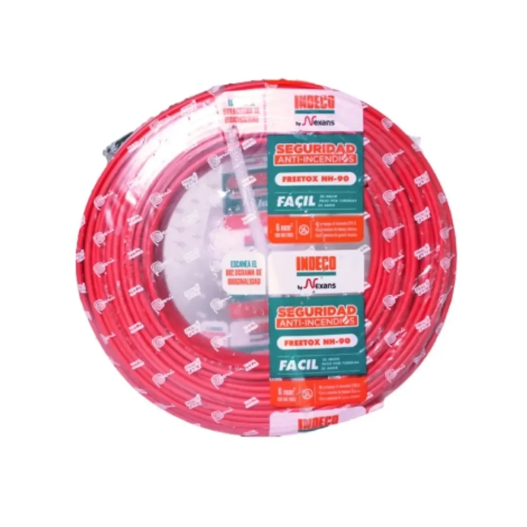 CABLE NH-90 1.5MM2 450/750V LIBRE DE HALOGENO ROJO. CLASE 2. X ROLLO. PRACTICABLE 10053661 INDECO1