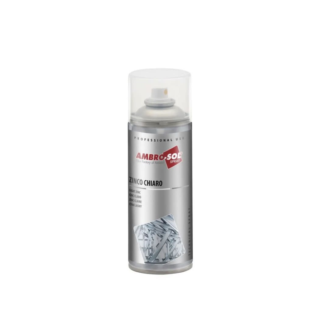 ZINC PARA GALVANIZADO BRILLANTE CLARO 400ML Z350 AMBRO-SOL1