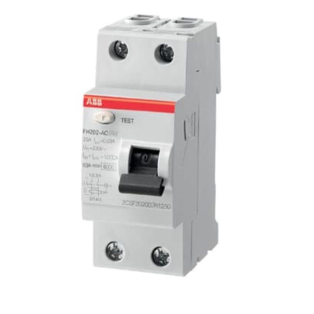 INTERRUPTOR DIFERENCIAL 2X25A 30MA 230V 2 MODULOS 2CSF202066R1250 ABB1