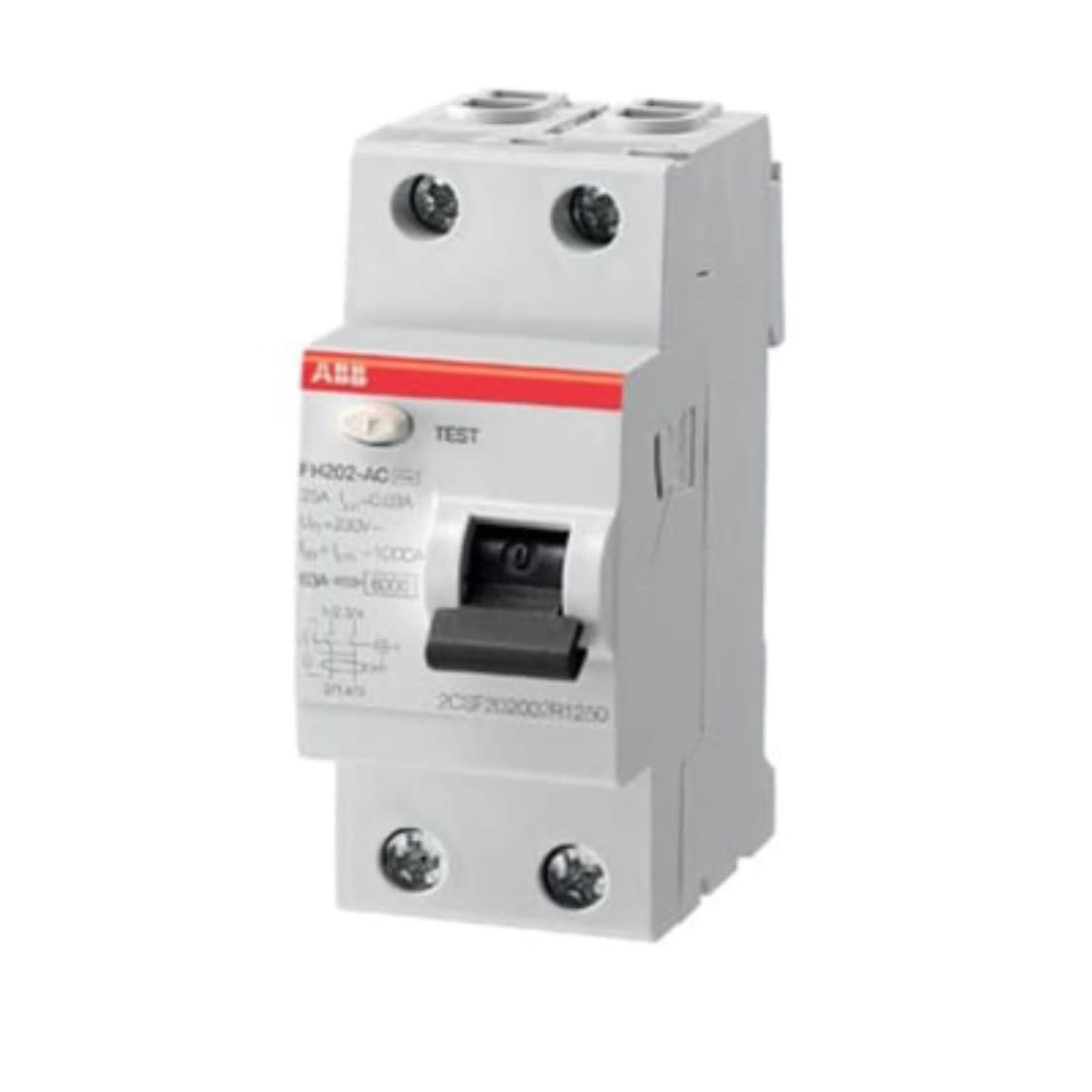 INTERRUPTOR DIFERENCIAL 2X63A 30MA 230V 2 MODULOS 2CSF202066R1630 ABB