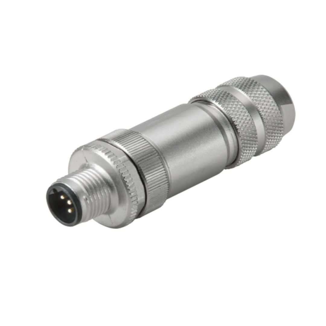 CONECTOR RECTO M12 METAL DE 5 POLOS MACHO CODE A IP67 1191030000 WEIDMULLER