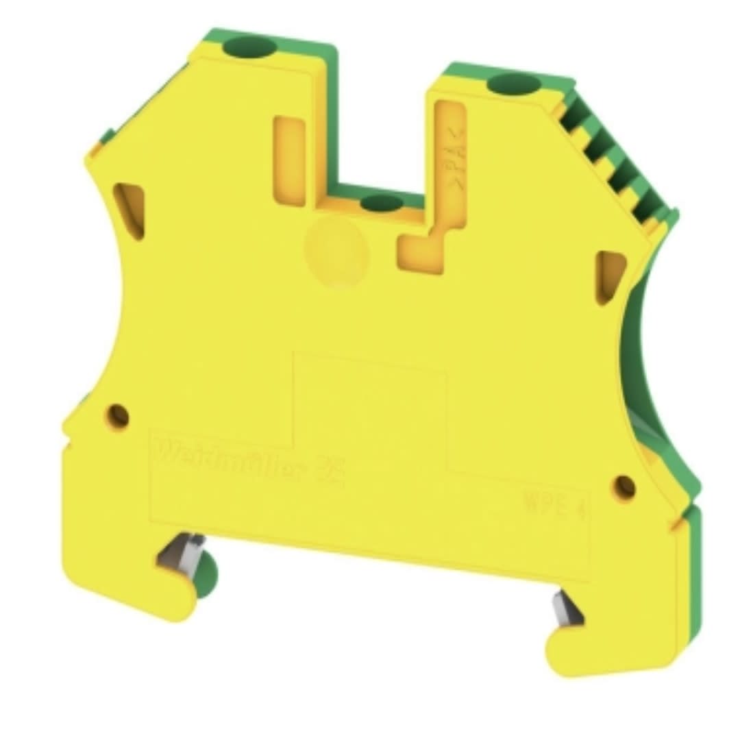 BORNE DE TIERRA 4MM2(0.5-6MM2) 800V 1 PISO/2 CONEXIONES TORNILLO 1010100000 WEIDMULLER1