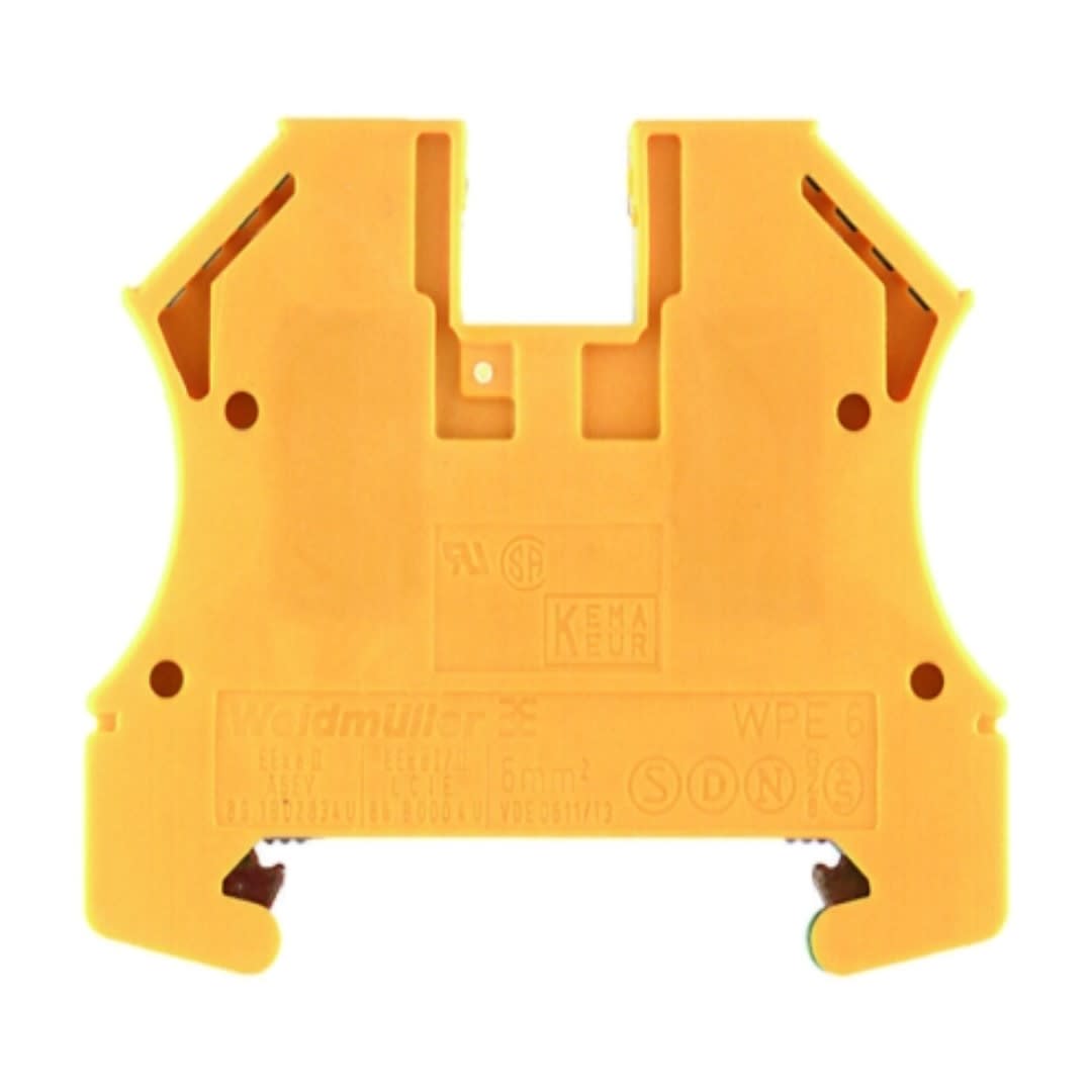 BORNE DE TIERRA 6MM2(0.5-10MM2) 800V 1 PISO/2 CONEXIONES TORNILLO 1010200000 WEIDMULLER