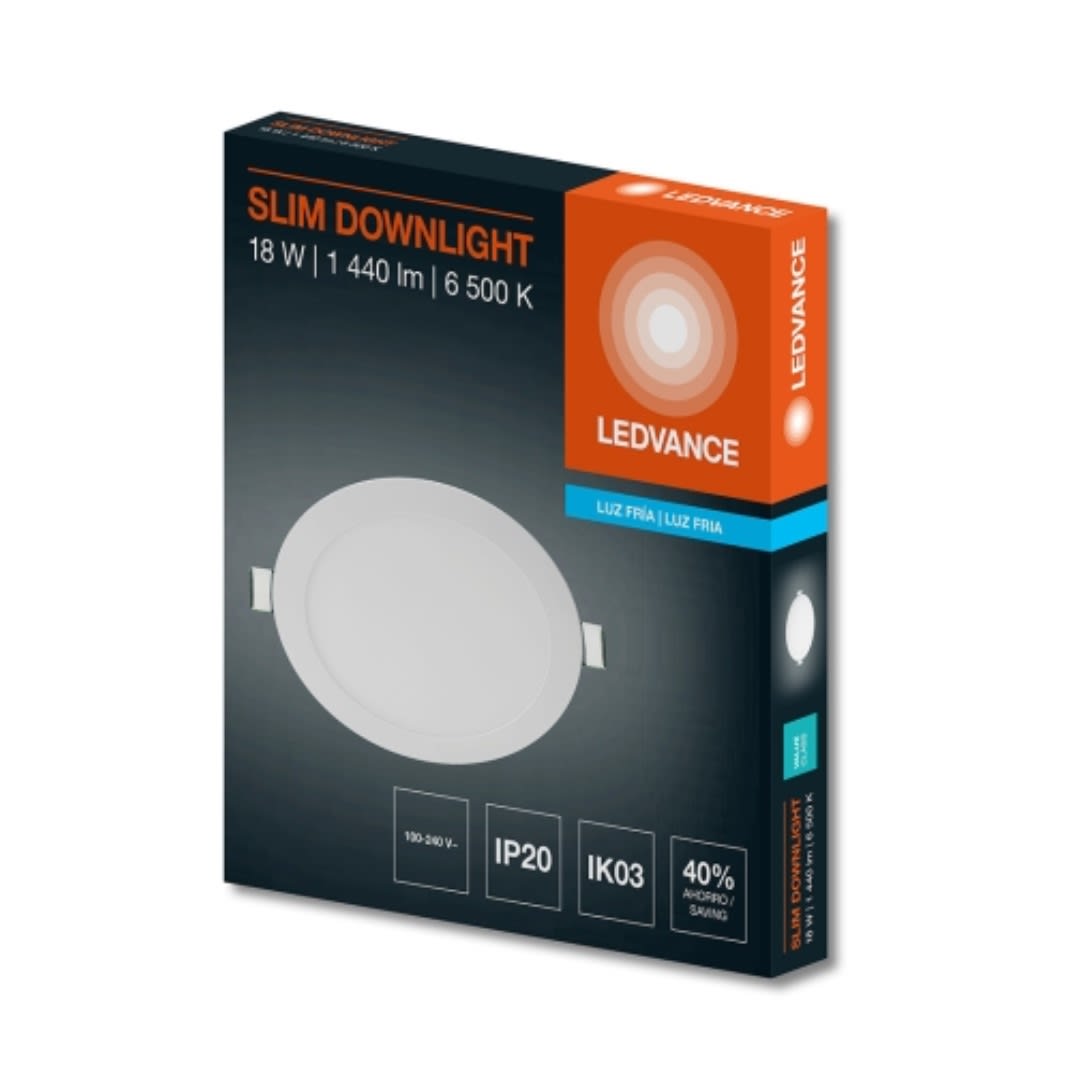 DOWNLIGHT INSERT 18W/865 1440LM REDONDO PARA EMPOTRAR 7021621 LEDVANCE1