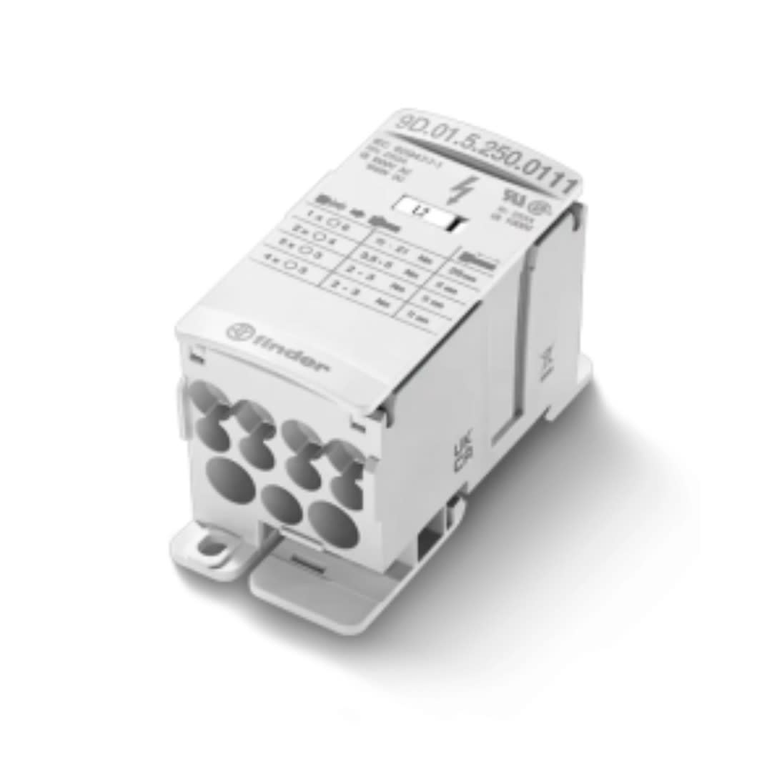 BLOQUE DE DISTRIBUCION 125A COBRE/ALUMINIO BORNE DE 9.8MM 9D0151250206 FINDER1