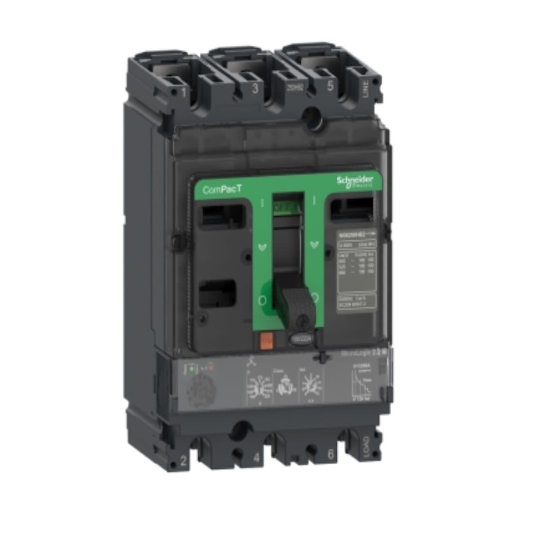INTERRUPTOR TERMOMAGNETICO REGULABLE 3X60-150A 65KA 440VAC NSX160F C16H32M150 SCHNEIDER ELECTRIC1