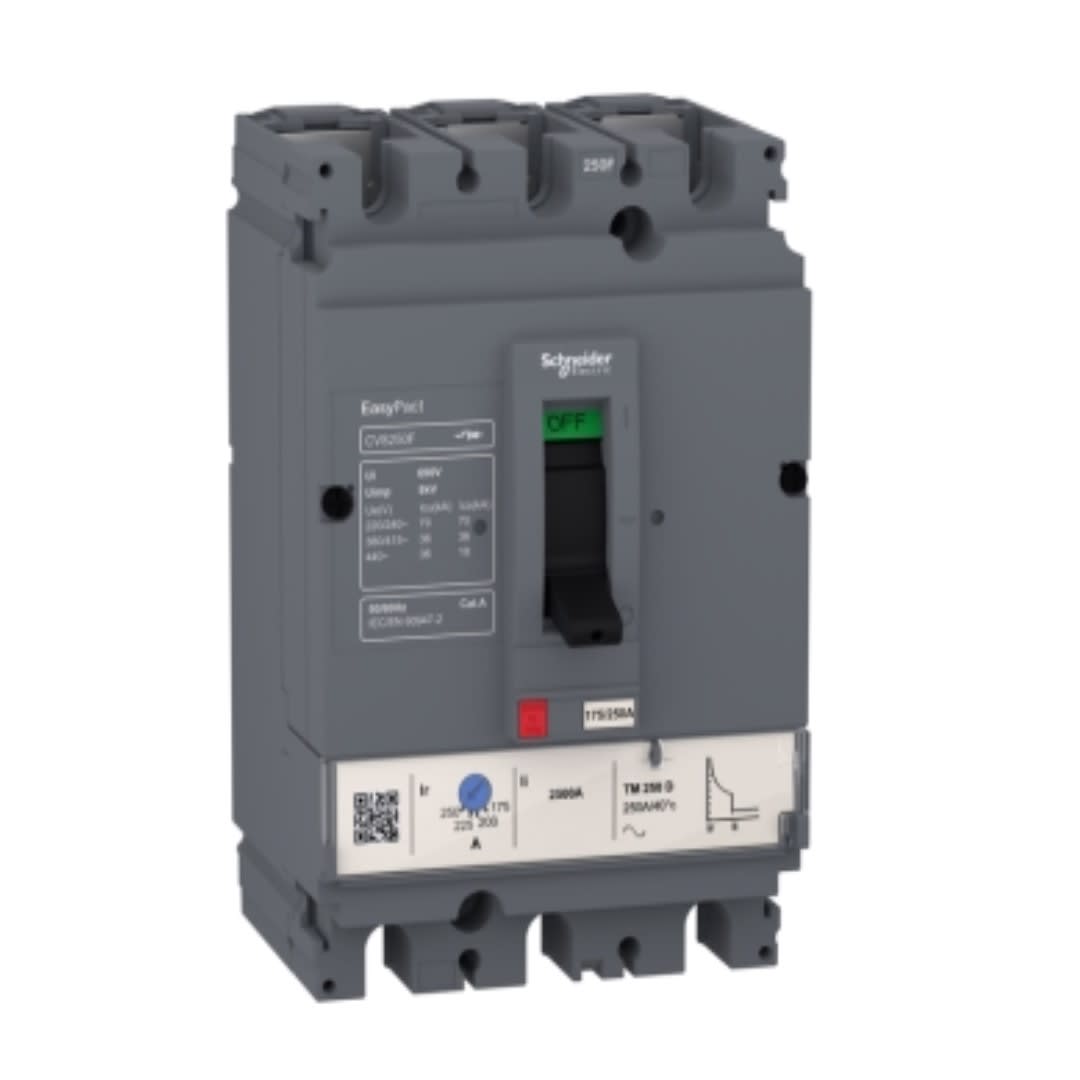 INTERRUPTOR TERMOMAGNETICO REGULABLE 3X28-40A 70/36KA 220/440V CVS100F LV510333 SCHNEIDER ELECTRIC