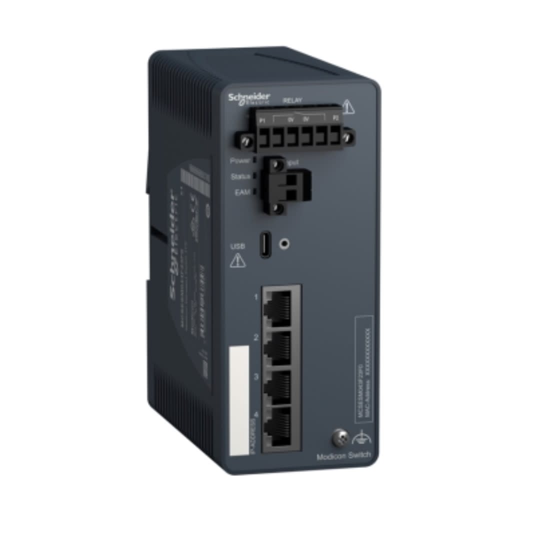 SWITCH ADMINISTRABLE MODICON CON 4X100TXRJ45 MCSESM043F23F0 SCHNEIDER ELECTRIC1