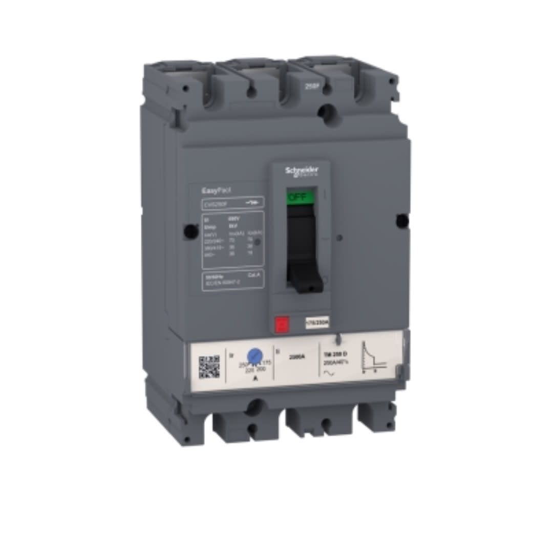 INTERRUPTOR TERMOMAGNETICO REGULABLE 3X56-80A 70/36KA 220/440V CVS100F LV510336 SCHNEIDER ELECTRIC1