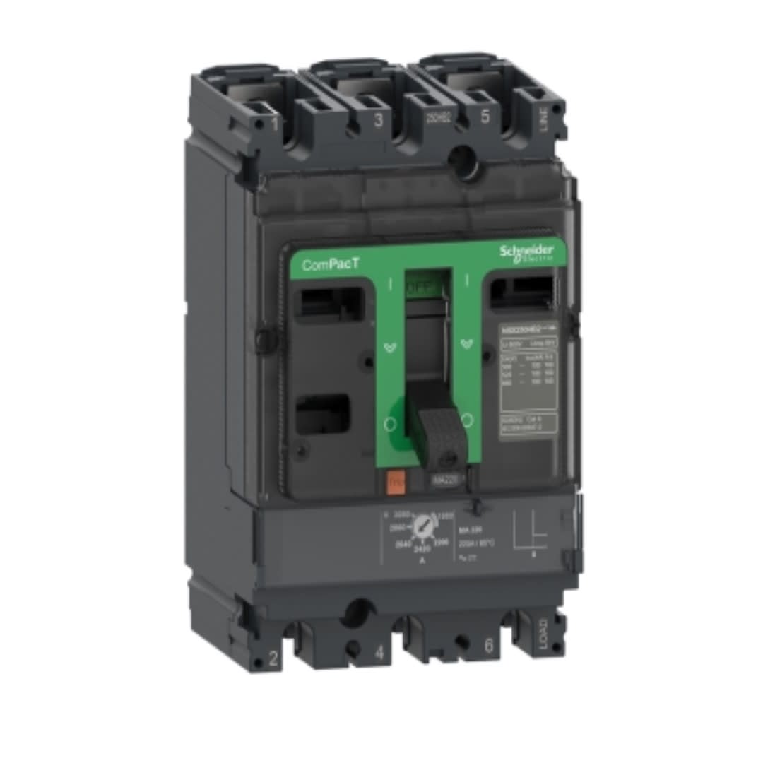 INTERRUPTOR TERMOMAGNETICO REGULABLE 3X17.5-25A 65KA 440VAC NSX100H C10H3MA025 SCHNEIDER ELECTRIC1