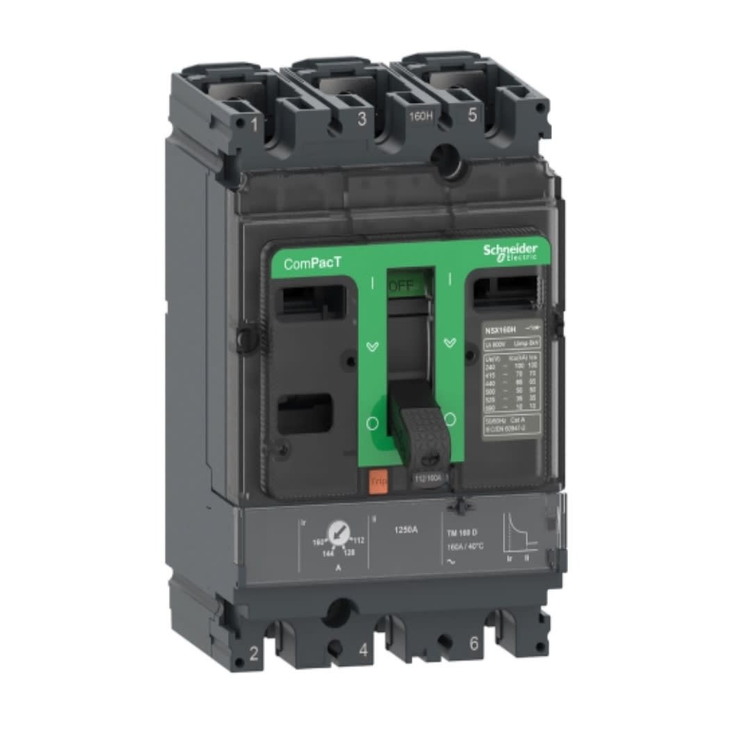 INTERRUPTOR TERMOMAG REGULABLE 3X70-100A 85/35KA 220/440V NSX100F C10F3TM100 SCHNEIDER ELECTRIC1