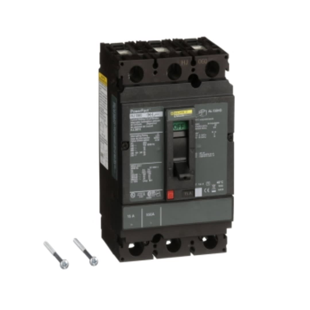INTERRUPTOR TERMOMAGNETICO FIJO 3X15A 100/65KA 240/480VAC POWERPACT H HJL36015 SCHNEIDER ELECTRIC1