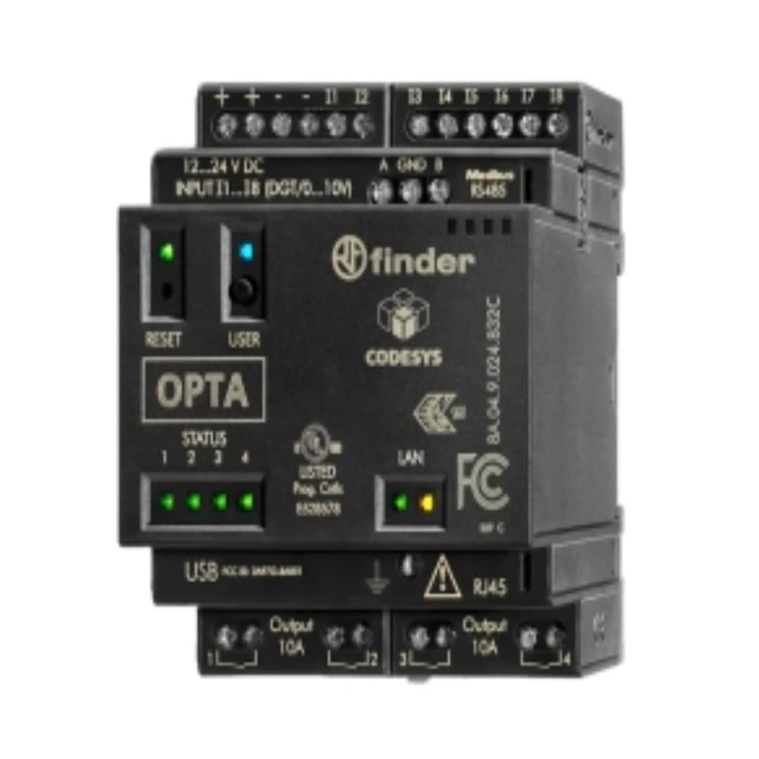 MINI PLC BASICO 8 ENTRADAS Y 4 SALIDAS 12/24VDC USB-C ETHERNET ARDUINO 8A0490248300 FINDER