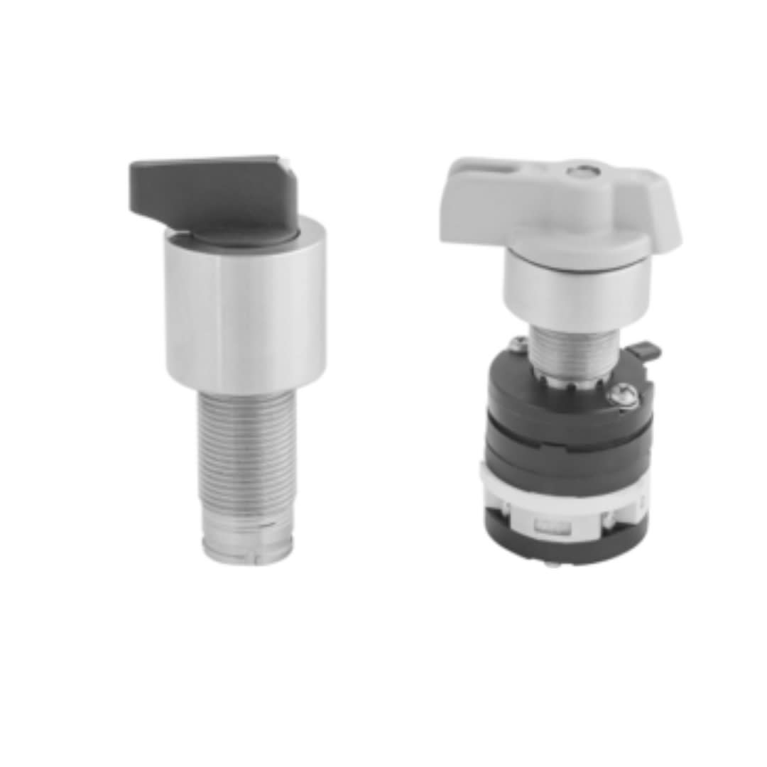 INTERRUPTOR SELECTOR 2 POSICIONES 16A/600V 22MM 2NA CLASE 1 ZONA 1 56706/003 TRAMONTINA1