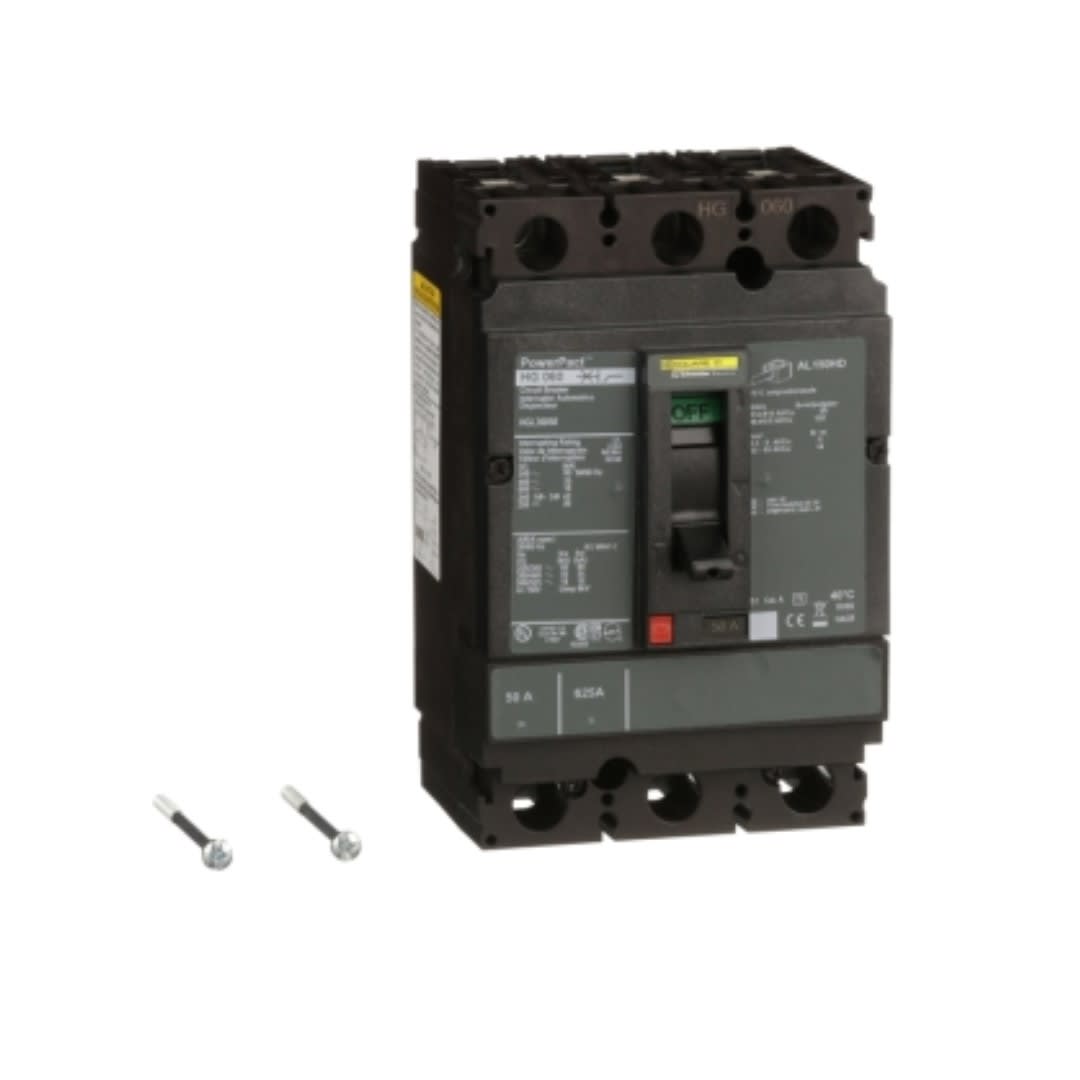 INTERRUPTOR TERMOMAGNETICO FIJO 3X40A 65/35 240/480V POWERPACT H HJL36040 SCHNEIDER ELECTRIC