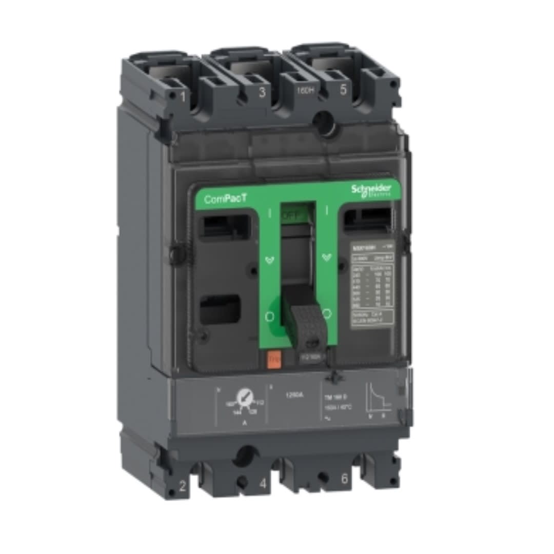 INTERRUPTOR TERMOMAGNETICO REGULABLE 3X175-250A 36KA 220/440V NSX100F C25H3TM250 SCHNEIDER ELECTRIC1