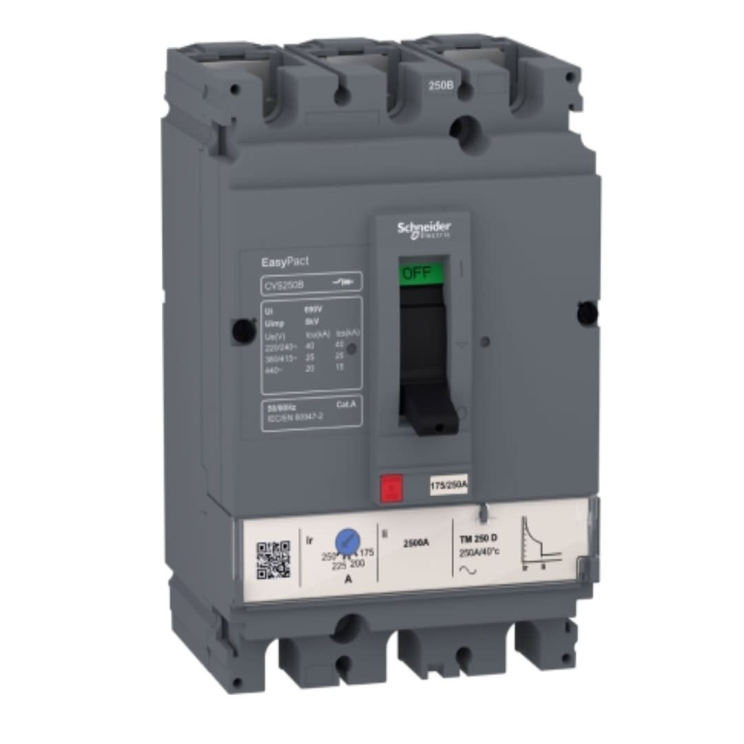 INTERRUPTOR TERMOMAGNETICO REGULABLE 3X112-160A(690V) 25/40KA 415/220V LV516303 SCHNEIDER ELECTRIC