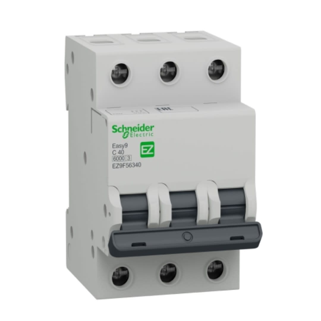 INTERRUPTOR TERMOMAGNETICO 3X40A 10KA/6KA 240/480VAC EZ9F56340 SCHNEIDER ELECTRIC