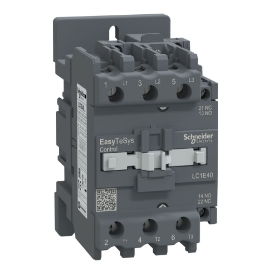 CONTACTOR 40A(AC3) 60A(AC1) 690V 3P 1NA+1NC 220VAC LC1E40M7 SCHNEIDER ELECTRIC