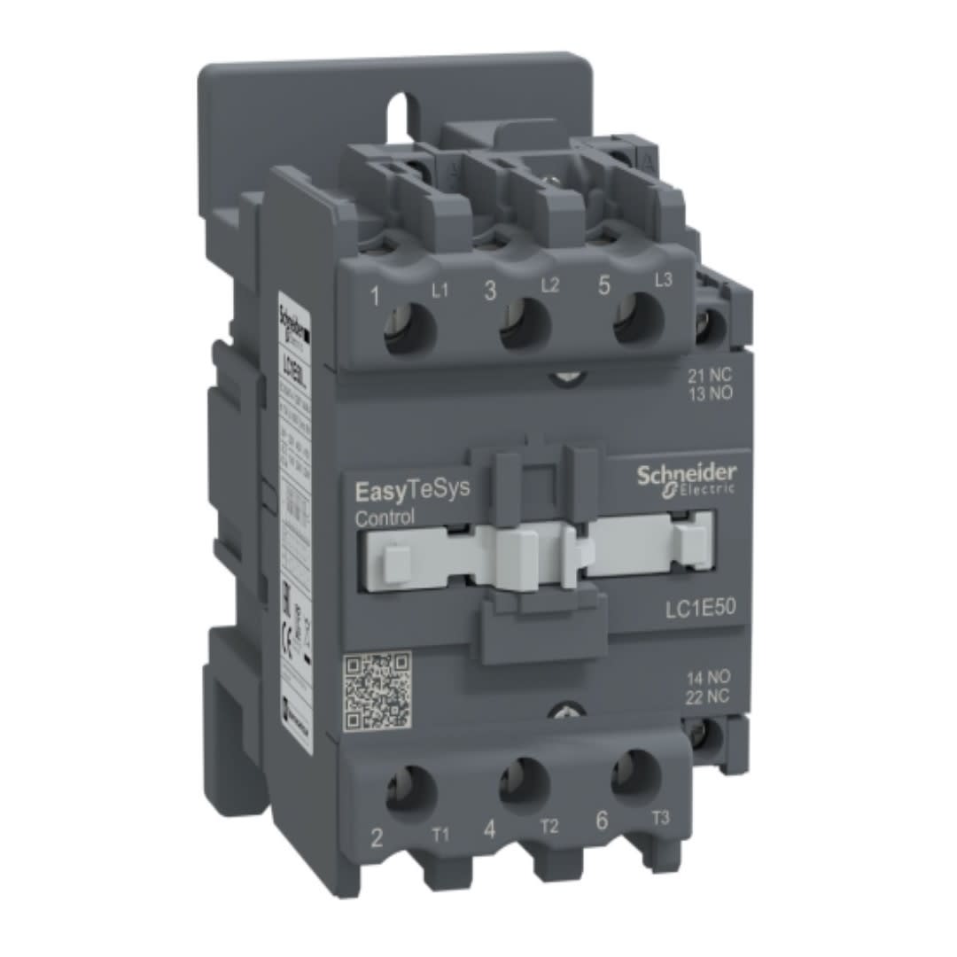 CONTACTOR 50A(AC3) 70A(AC1) 690V 3P 1NA+1NC 220VAC LC1E50M7 SCHNEIDER ELECTRIC